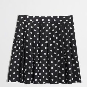 J. Crew Pleated Polka Dot Skirt